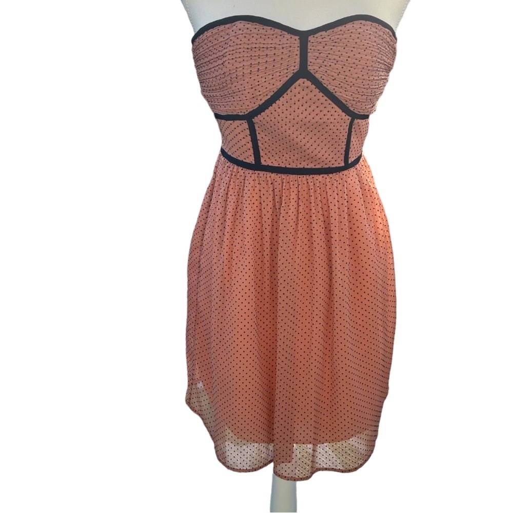 POLKA DOT Blush pink/peach dress size 2 Broadway & Broome